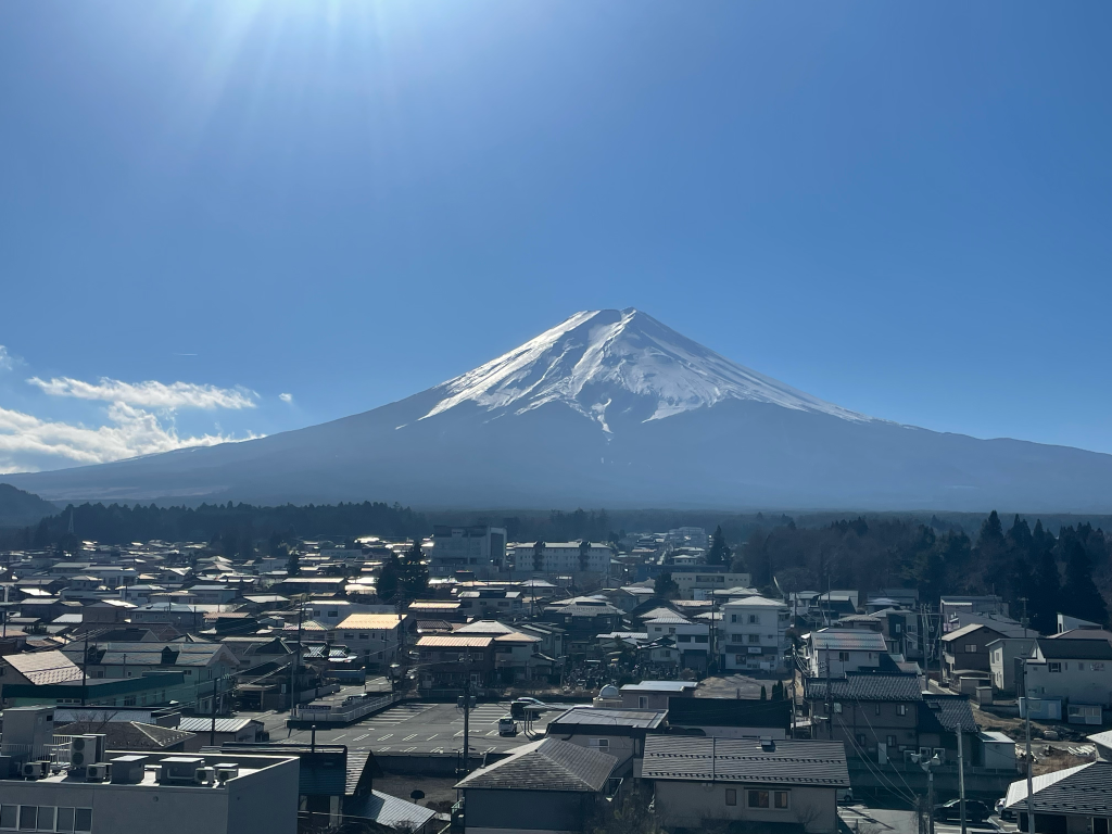 富士山の見える町で暮らす日常